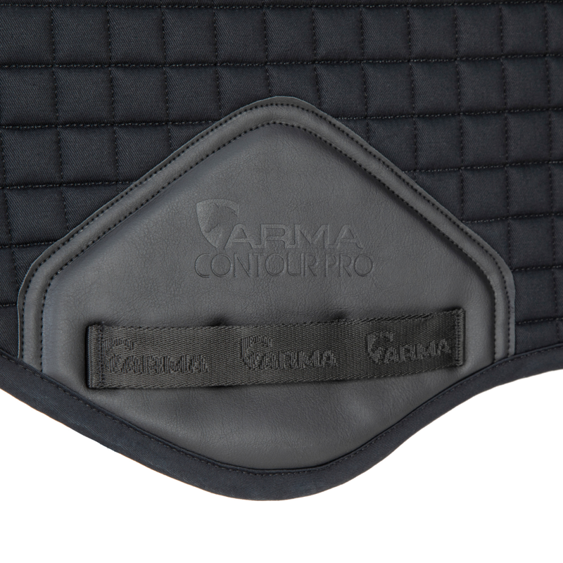 Shires ARMA Soft Grip Jump Saddlecloth - Black-1
