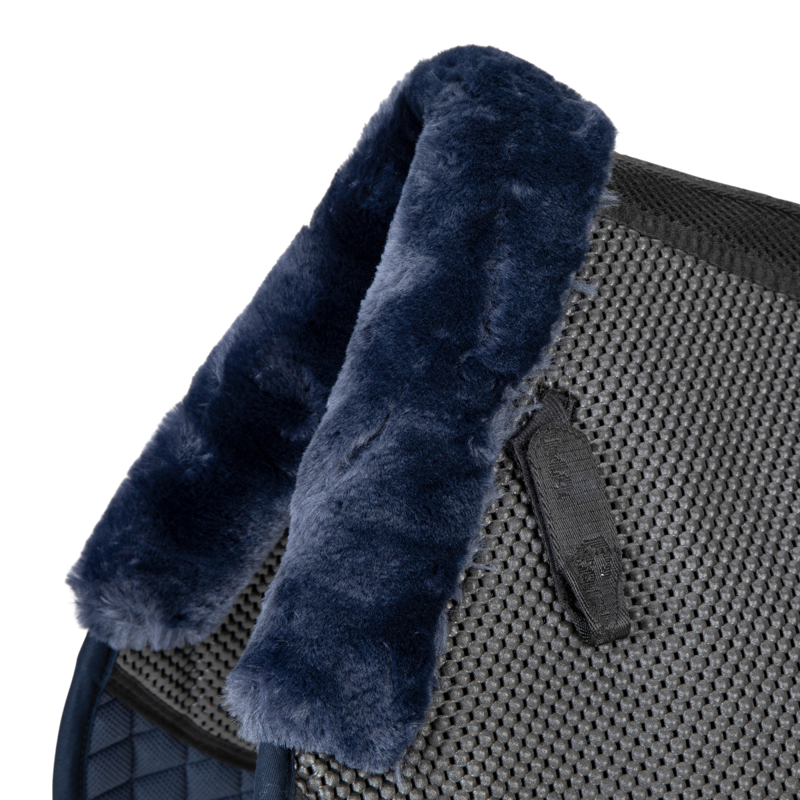 Shires ARMA Soft Grip Jump Saddlecloth - Navy-3