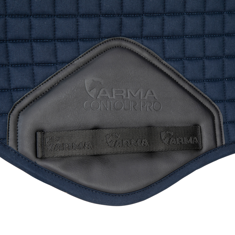 Shires ARMA Soft Grip Jump Saddlecloth - Navy-4