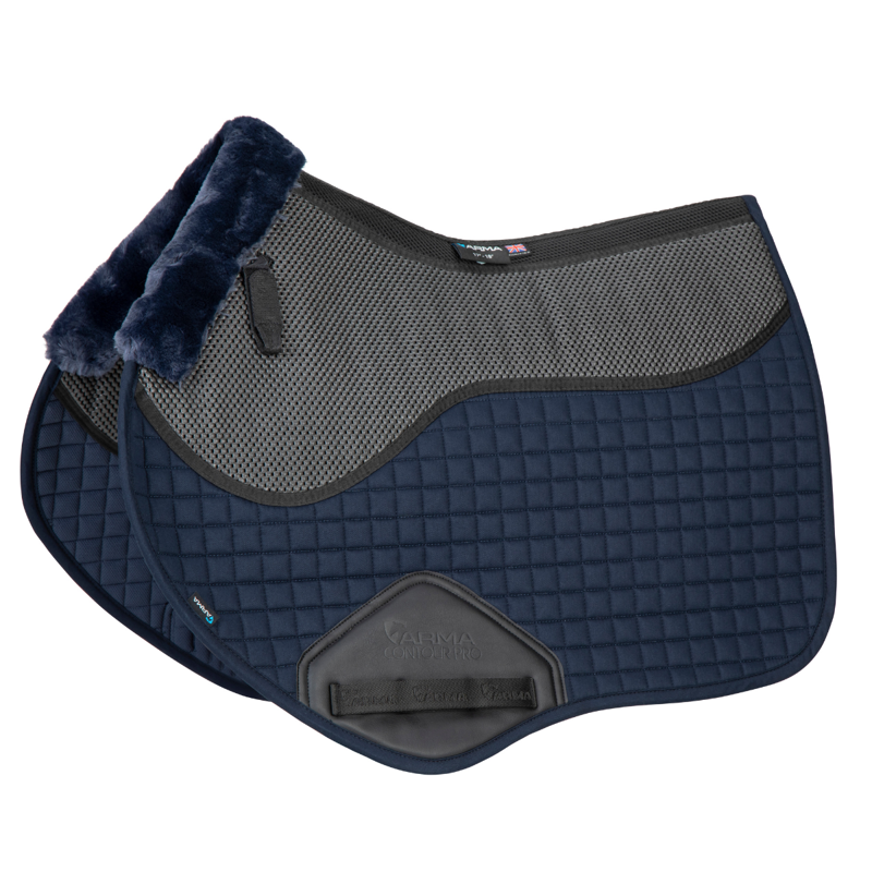 Shires ARMA Soft Grip Jump Saddlecloth - Navy