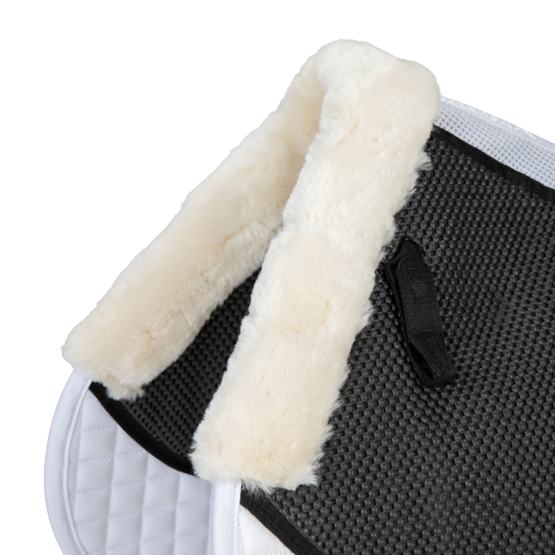Shires ARMA Soft Grip Jump Saddlecloth - White-1