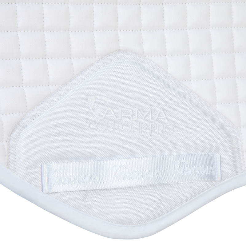 Shires ARMA Soft Grip Jump Saddlecloth - White-3