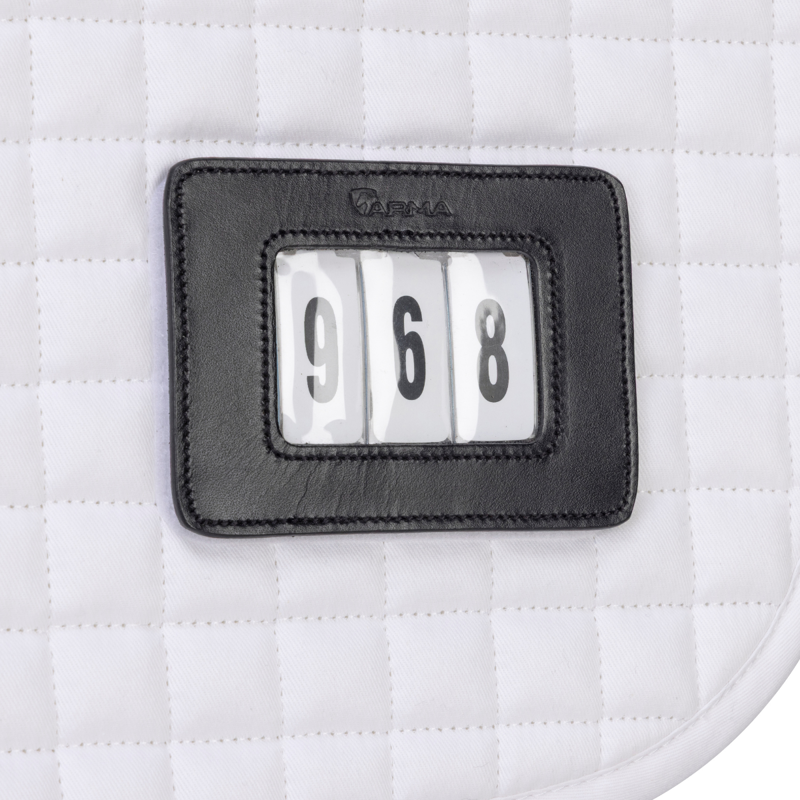 Shires ARMA Numbered Dressage Saddlecloth - White-3