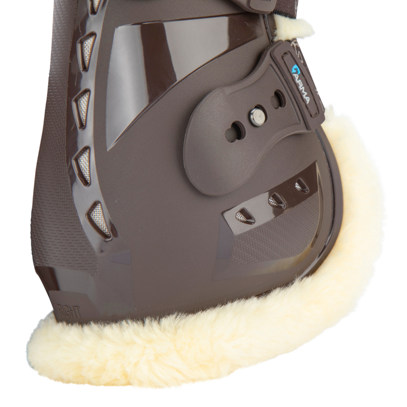 Shires ARMA Carbon Pro SupaFleece Fetlock Boots - Brown-2