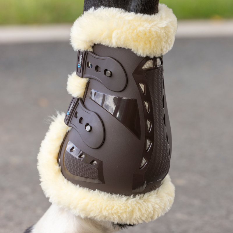 Shires ARMA Carbon Pro SupaFleece Fetlock Boots - Brown-6
