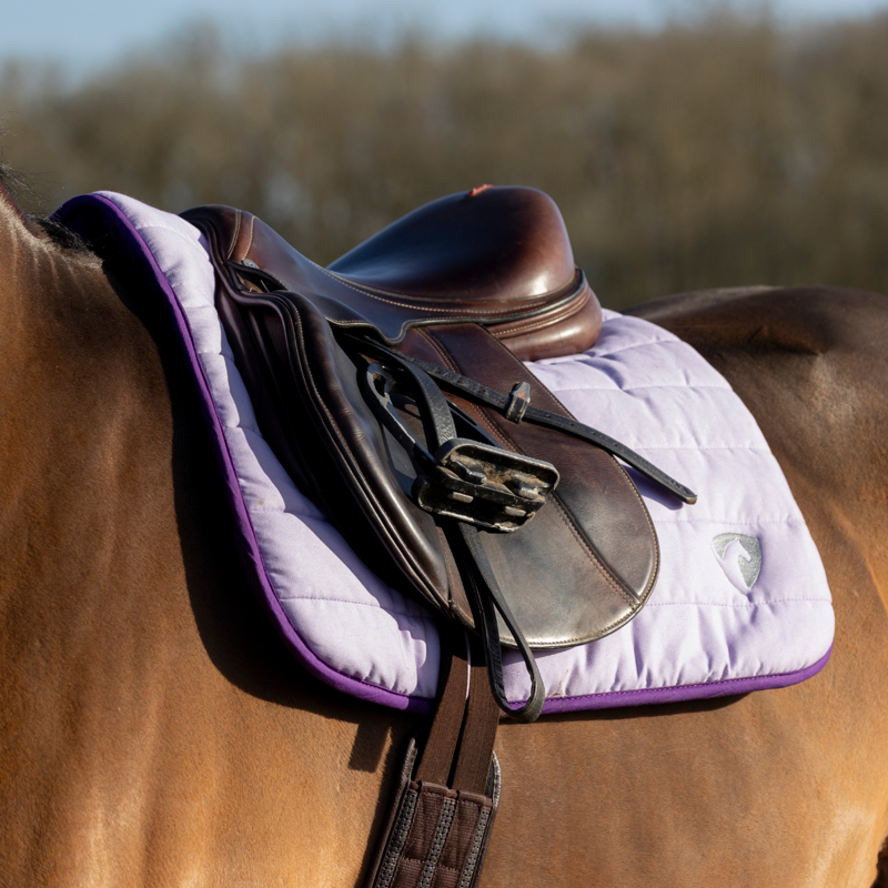 Hy Equestrian Reversible Two Colour Saddlepad - Purple/Lilac-1