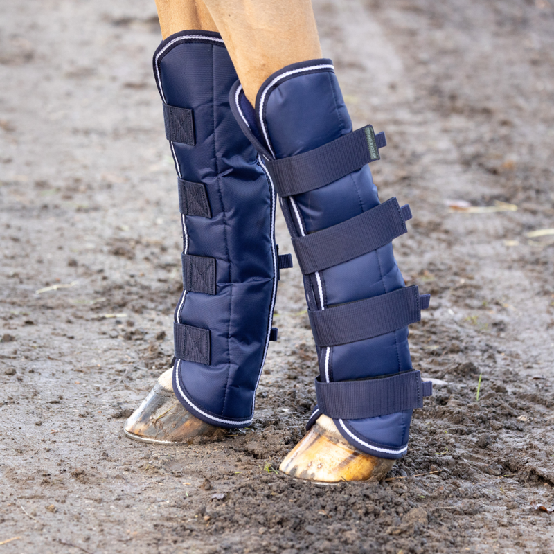 Hy Equestrian Economy Travel Boots - Navy-1