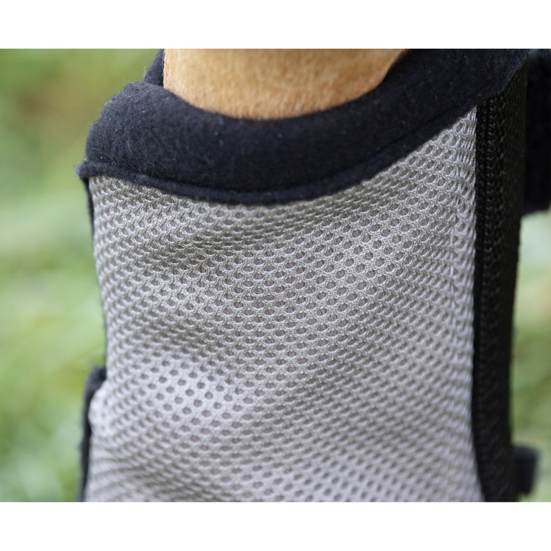 Hy Equestrian Fly Mesh Boot - Grey/Black-3