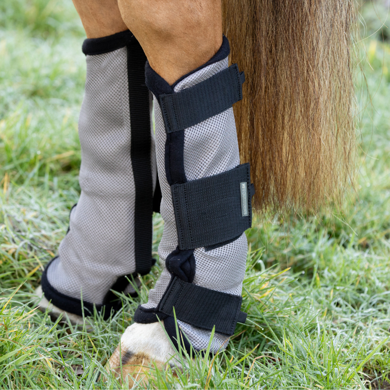 Hy Equestrian Fly Mesh Boot - Grey/Black-2