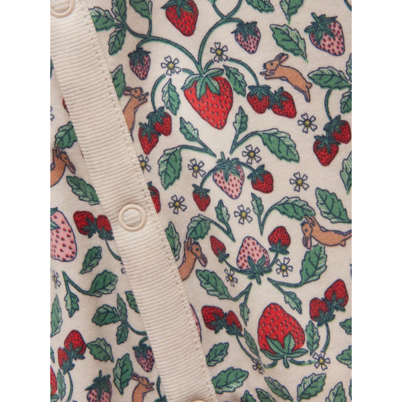 Joules Girls' Razamataz Babygrow - Cream Strawberries-3
