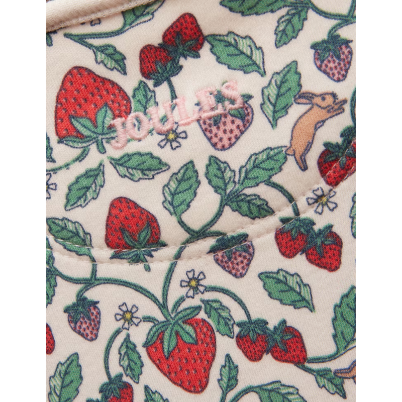 Joules Girls' Razamataz Babygrow - Cream Strawberries-4