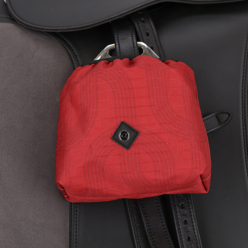 QHP Stirrup Covers Collection - Sunset Red-1