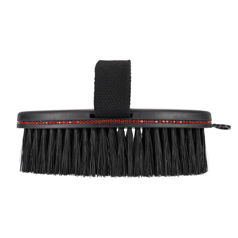 QHP Oakleigh Body Brush - Sunset Red/Black