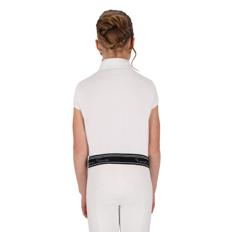 QHP Junior Jipp Competition Shirt - White-1