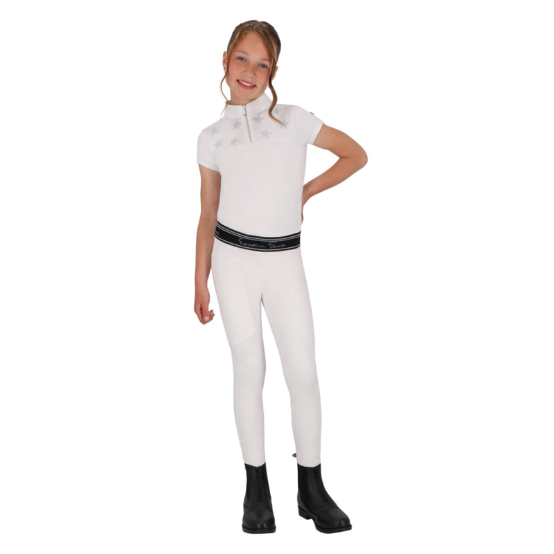 QHP Junior Jipp Competition Shirt - White-4