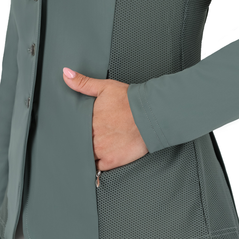 QHP Ladies Novèn Competition Jacket - Palm Green-3