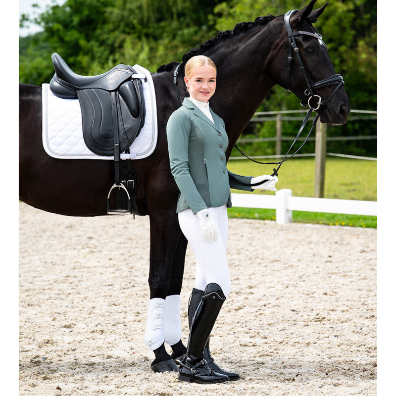 QHP Ladies Novèn Competition Jacket - Palm Green-6