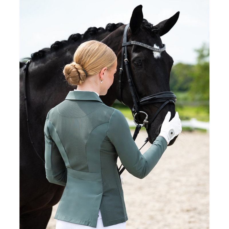 QHP Ladies Novèn Competition Jacket - Palm Green-5