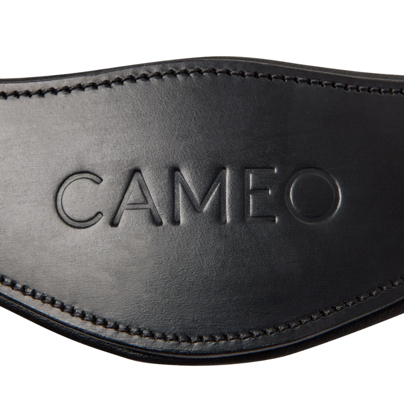 Cameo Competition Leather Headcollar - Black-1
