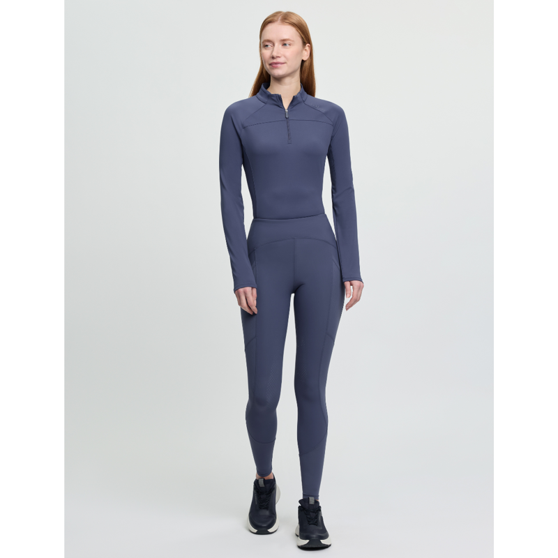 LeMieux Ladies Airflow Full Seat Pull On Breeches - Shadow-4