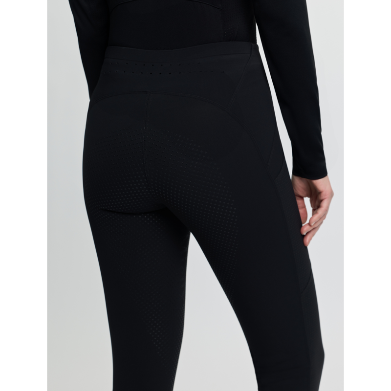 LeMieux Ladies Airflow Full Seat Pull On Breeches - Black-3