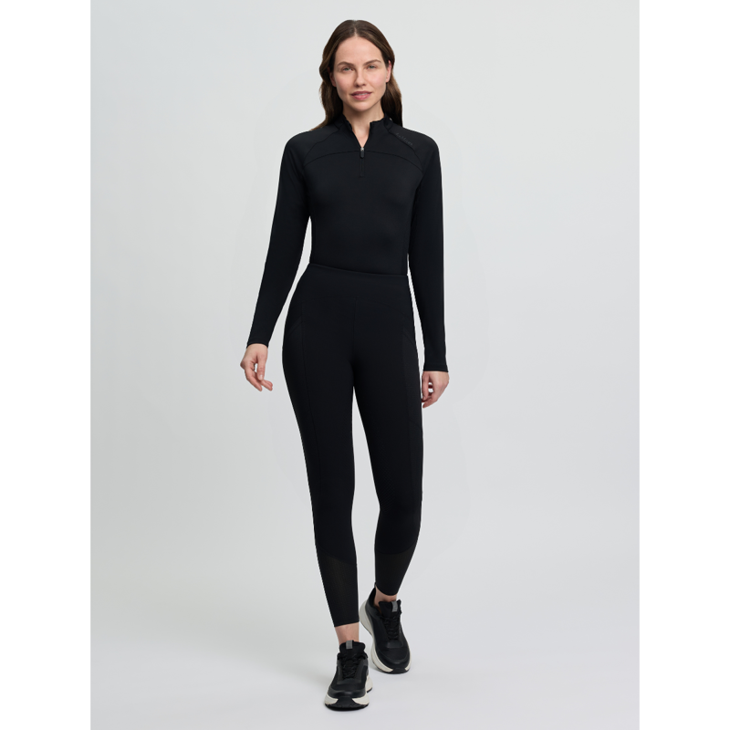 LeMieux Ladies Airflow Full Seat Pull On Breeches - Black-4