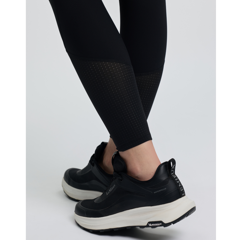 LeMieux Ladies Airflow Full Seat Pull On Breeches - Black-6