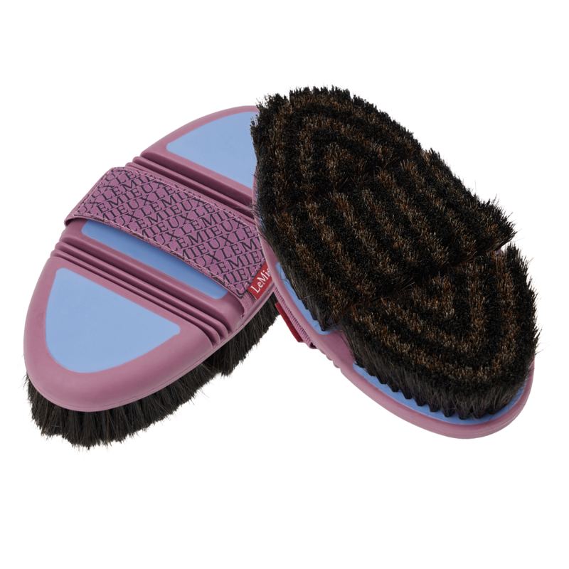 LeMieux Flexi Horse Hair Body Brush - Powder Blue