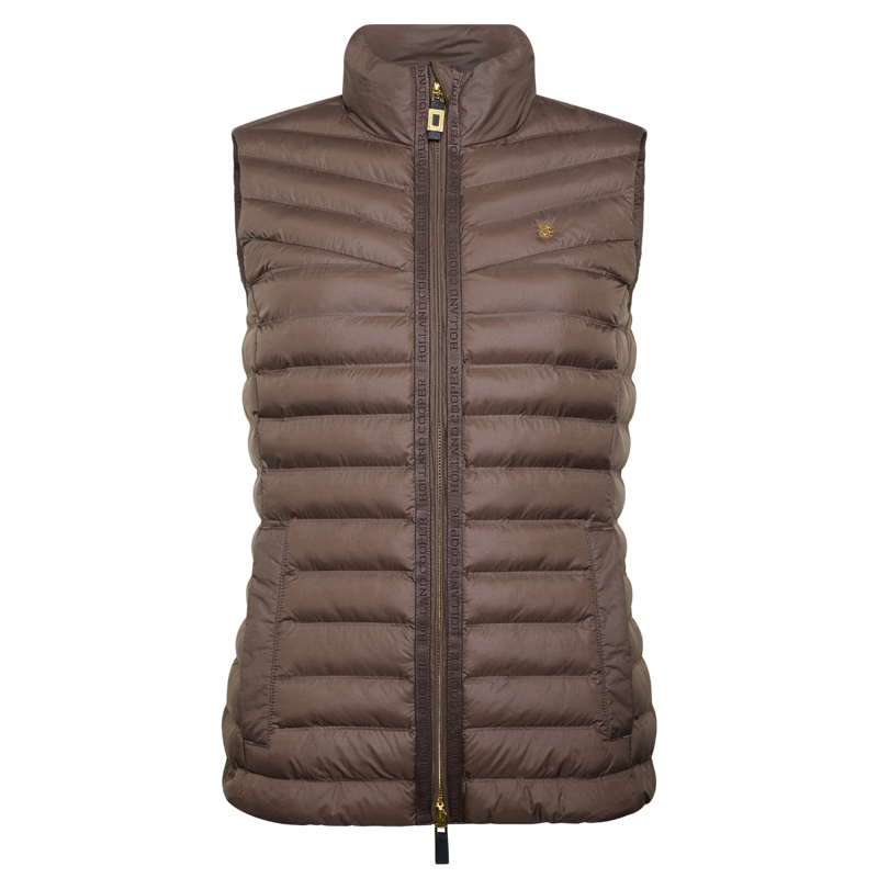 Holland Cooper Lightweight Puffer Gilet - Chestnut-5