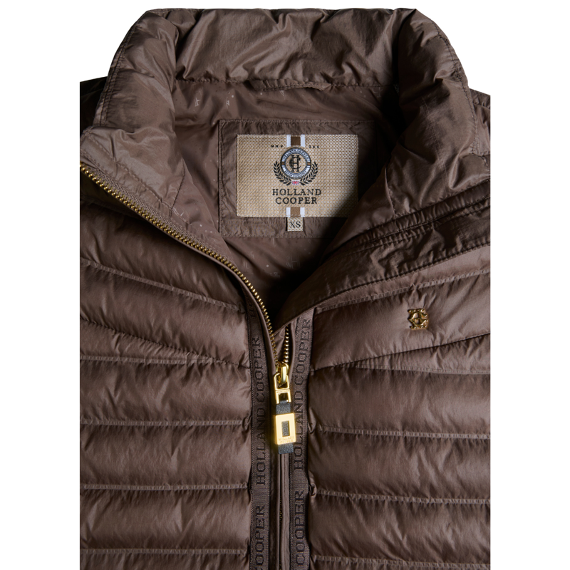 Holland Cooper Lightweight Puffer Gilet - Chestnut-6