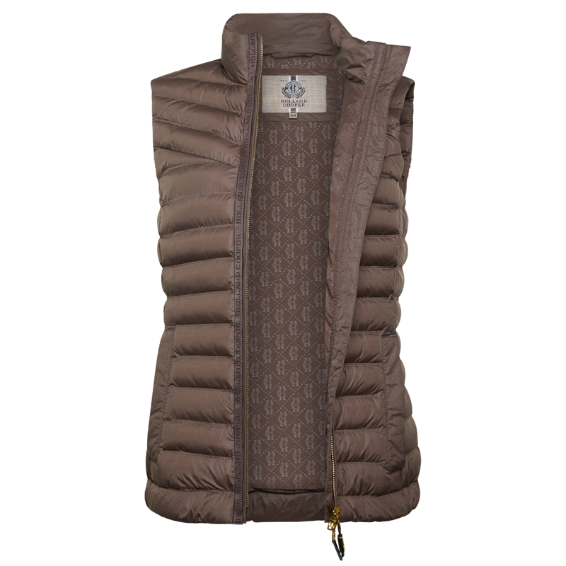 Holland Cooper Lightweight Puffer Gilet - Chestnut-7
