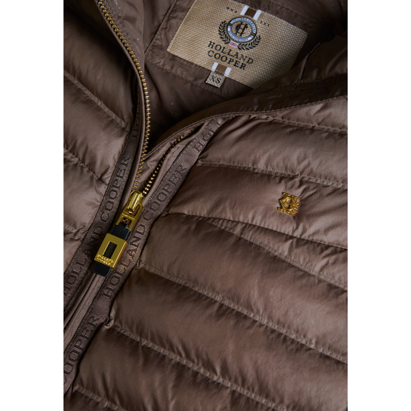 Holland Cooper Lightweight Puffer Gilet - Chestnut-8