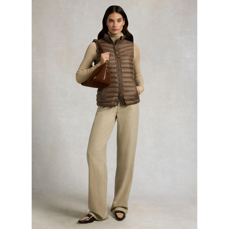 Holland Cooper Lightweight Puffer Gilet - Chestnut-3