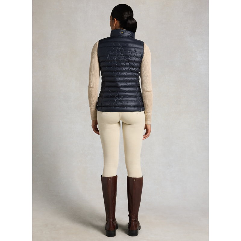 Holland Cooper Lightweight Puffer Gilet - Ink Navy-3