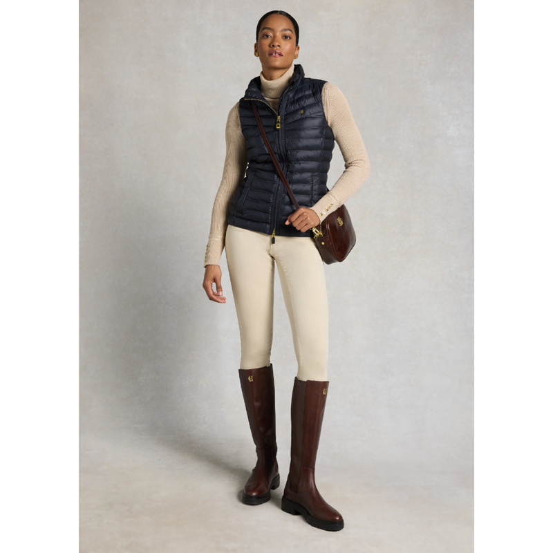 Holland Cooper Lightweight Puffer Gilet - Ink Navy-11