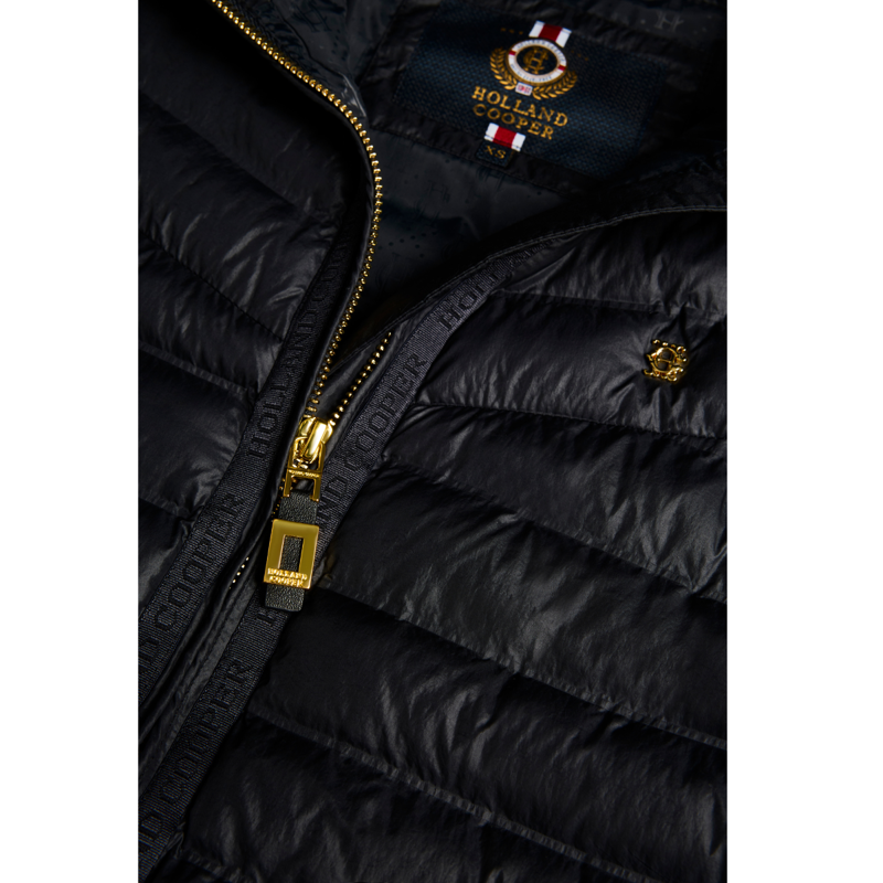 Holland Cooper Lightweight Puffer Gilet - Black-7