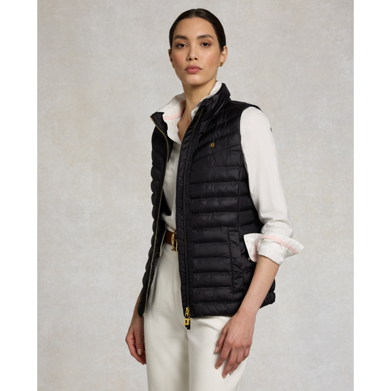 Holland Cooper Lightweight Puffer Gilet - Black-2