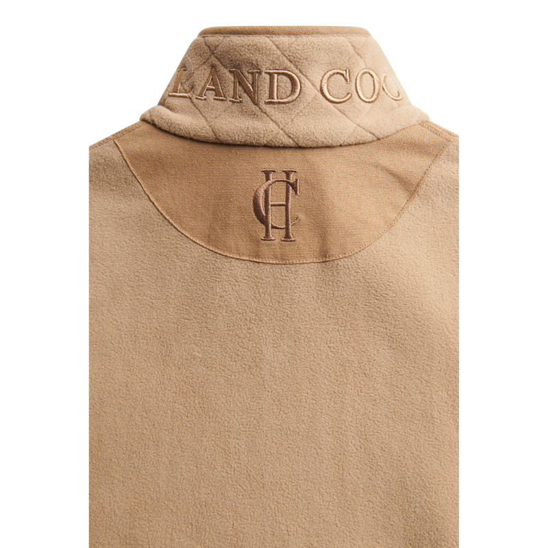 Holland Cooper Country Longline Fleece Gilet - Sand-3