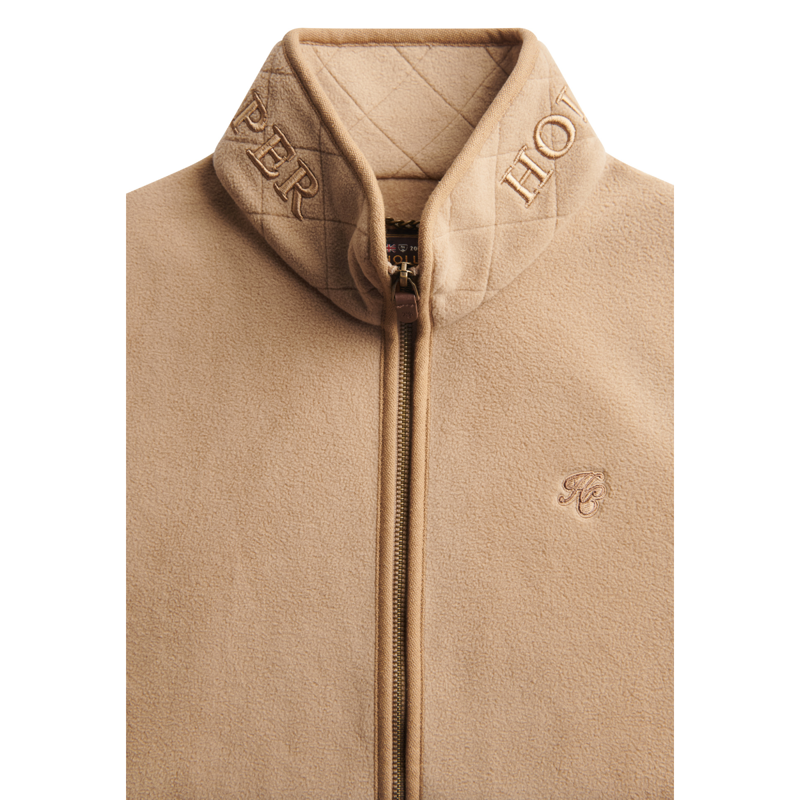 Holland Cooper Country Longline Fleece Gilet - Sand-4