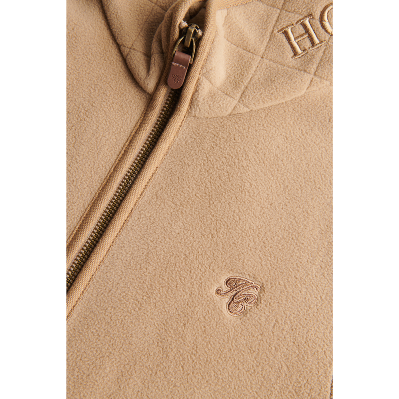 Holland Cooper Country Longline Fleece Gilet - Sand-5
