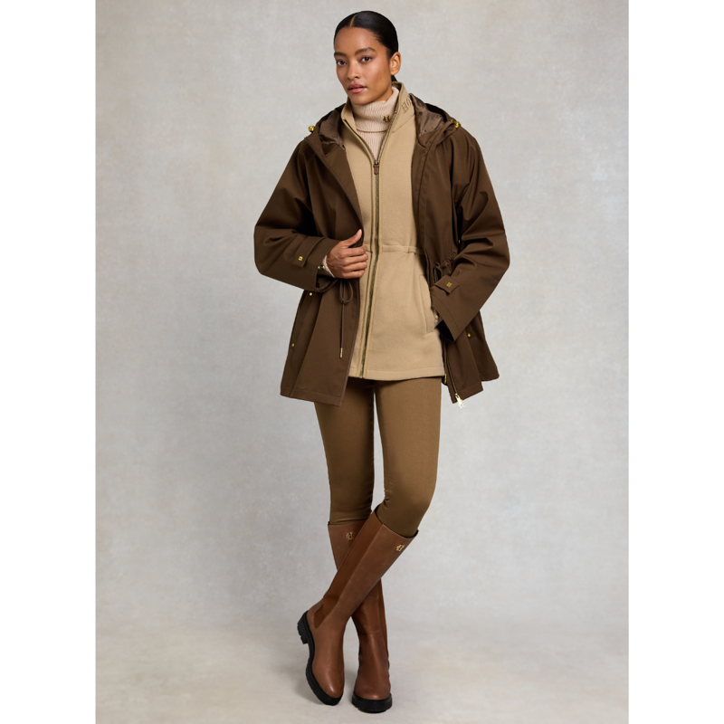Holland Cooper Country Longline Fleece Gilet - Sand-6