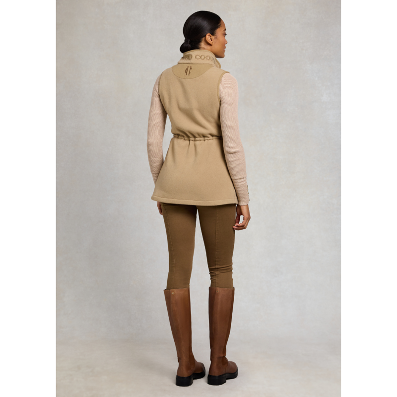 Holland Cooper Country Longline Fleece Gilet - Sand-7