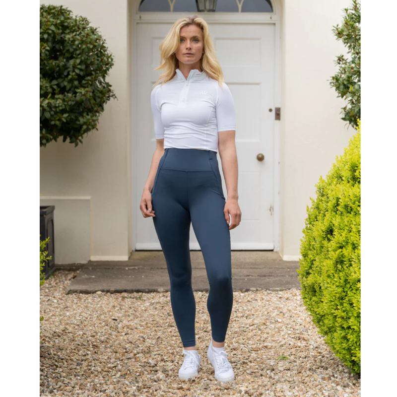 Woof Wear Original Knee Patch Riding Tights - Petrol-2