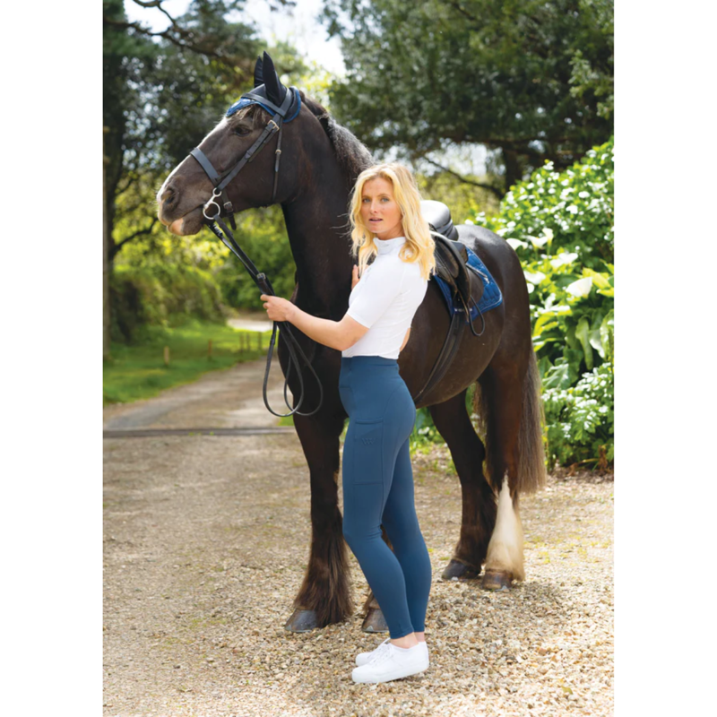 Woof Wear Original Knee Patch Riding Tights - Petrol-3