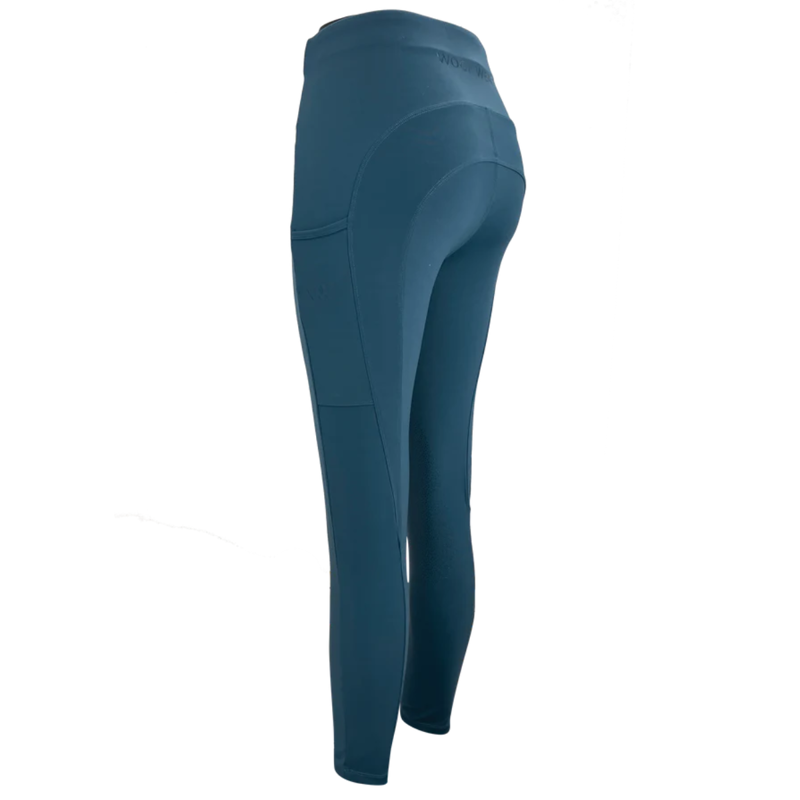 Woof Wear Original Knee Patch Riding Tights - Petrol-1