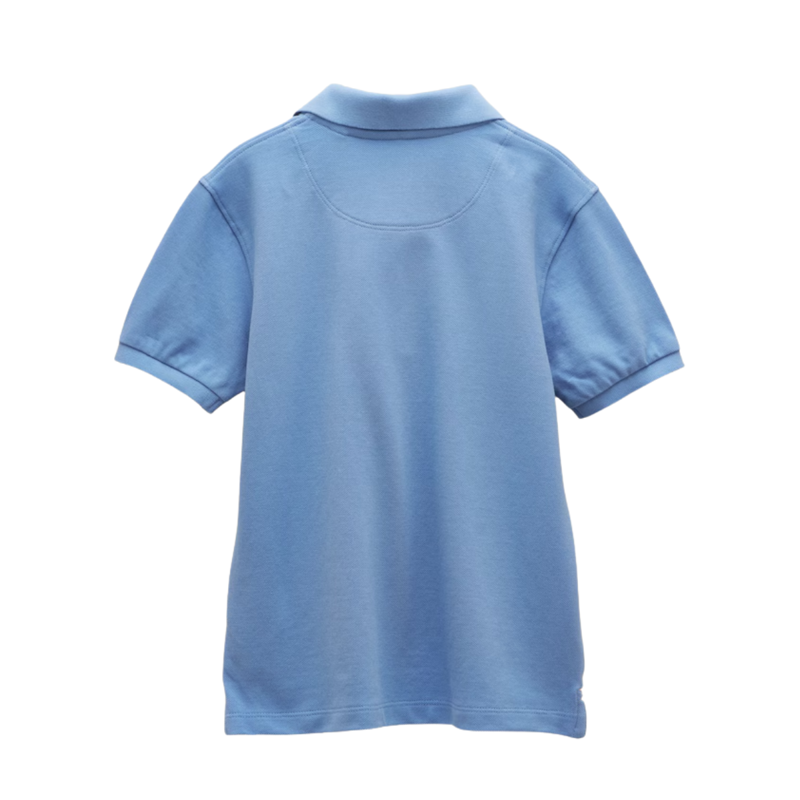 Joules Boys' Woody Short Sleeve Cotton Polo Shirt - Blue-1