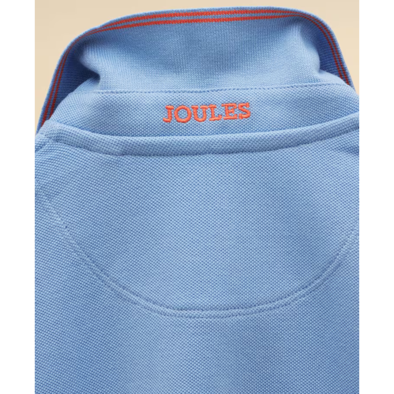 Joules Boys' Woody Short Sleeve Cotton Polo Shirt - Blue-3