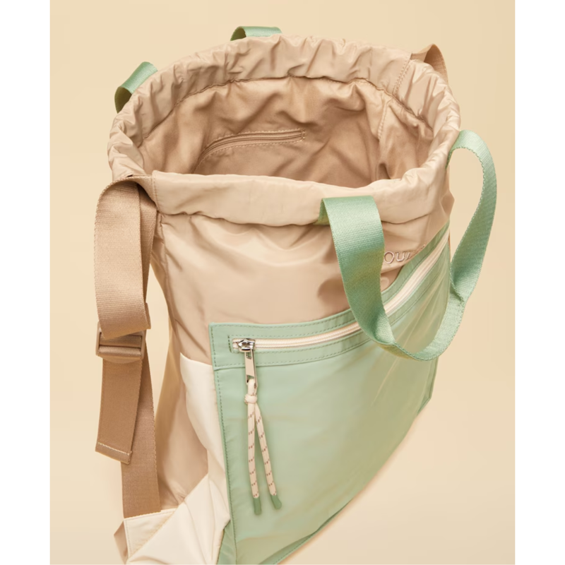 Joules Ladies Peplow Bag - Green Ecru-3