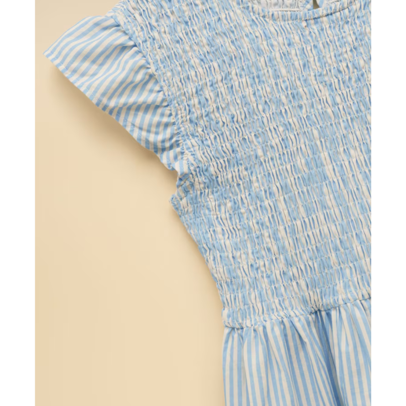 Joules Girls' Jenna Woven Sleeveless Midi Dress - Blue Scene-2