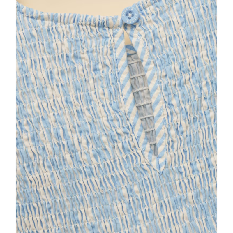 Joules Girls' Jenna Woven Sleeveless Midi Dress - Blue Scene-3